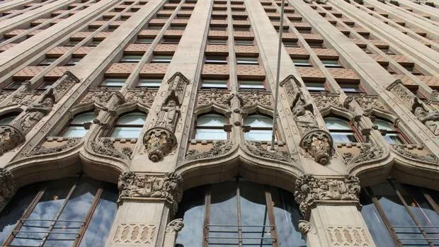 The historic United Artists building has been transformed into the 182-room Ace Hotel which opened this year. (Hadani Ditmars for The Globe and Mail)
