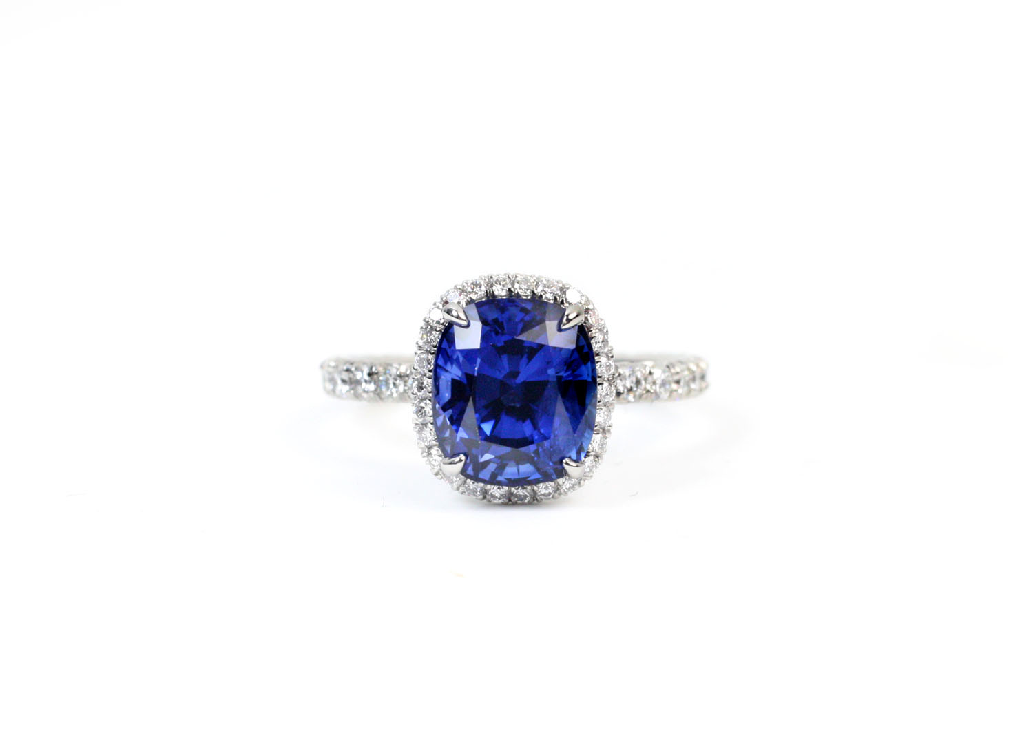 Sapphire Surround Ring