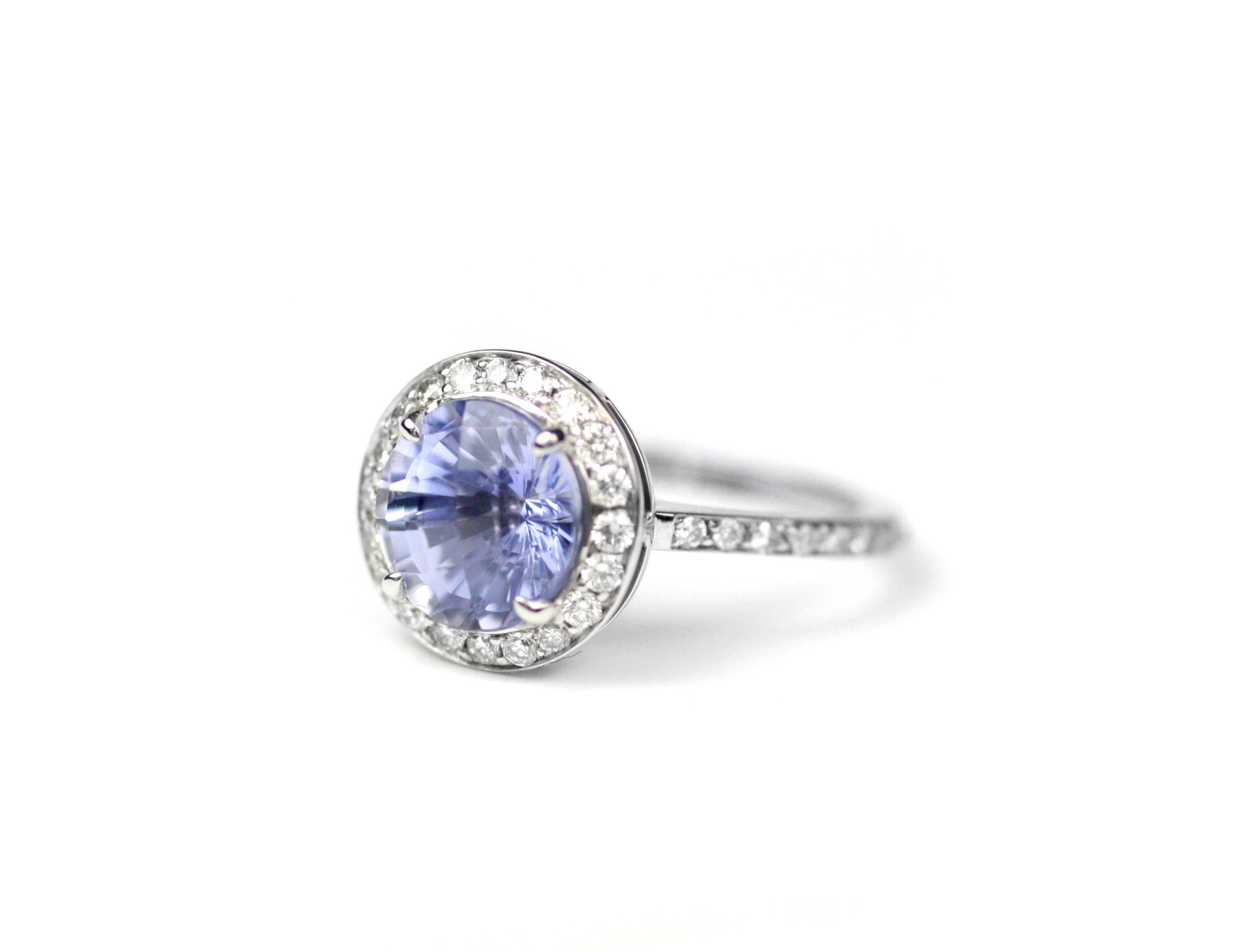 Cornflower Sapphire Ring