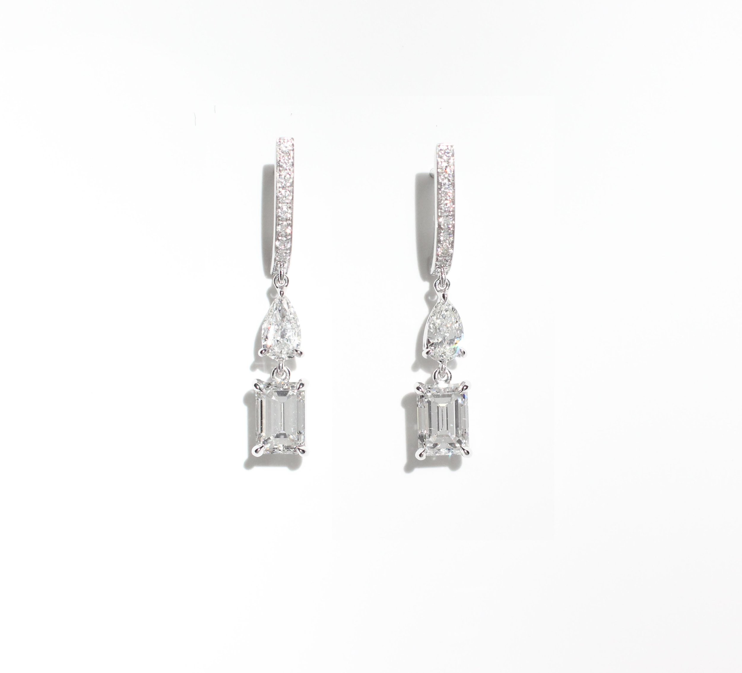 Tapered Baguette Diamond Illustration - Large Drop Earring – Make Made  Jewelry