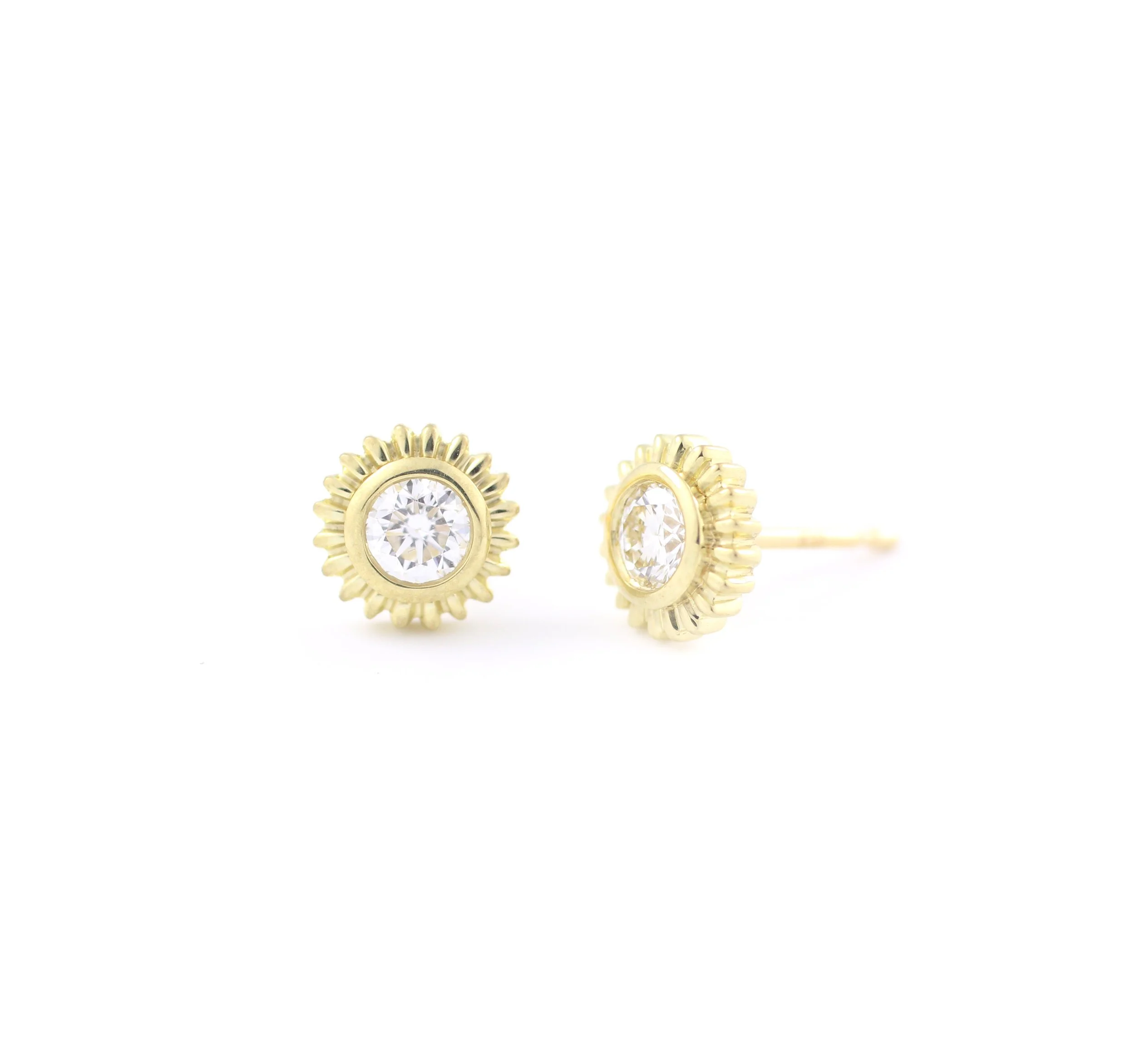 Diamond Sun Earrings