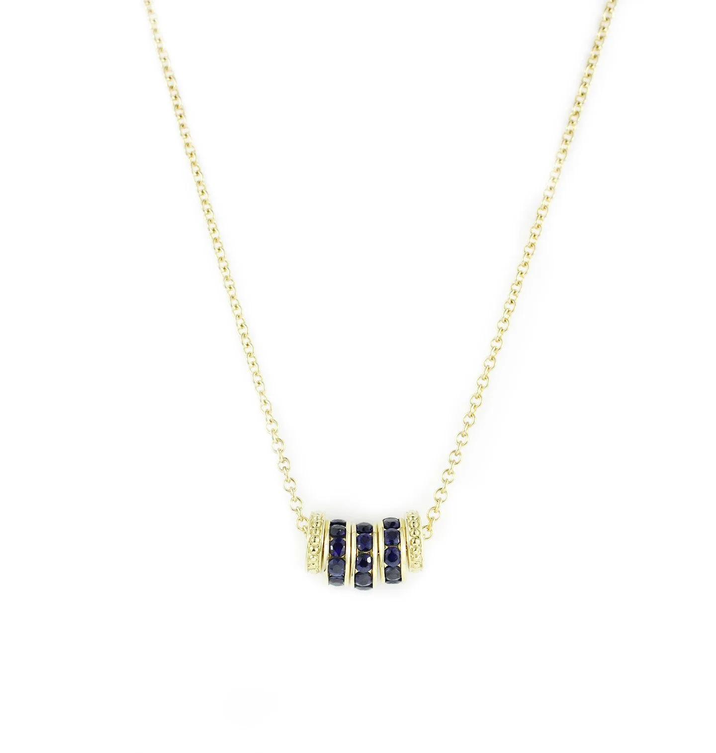 Sapphire Rondelle Necklace