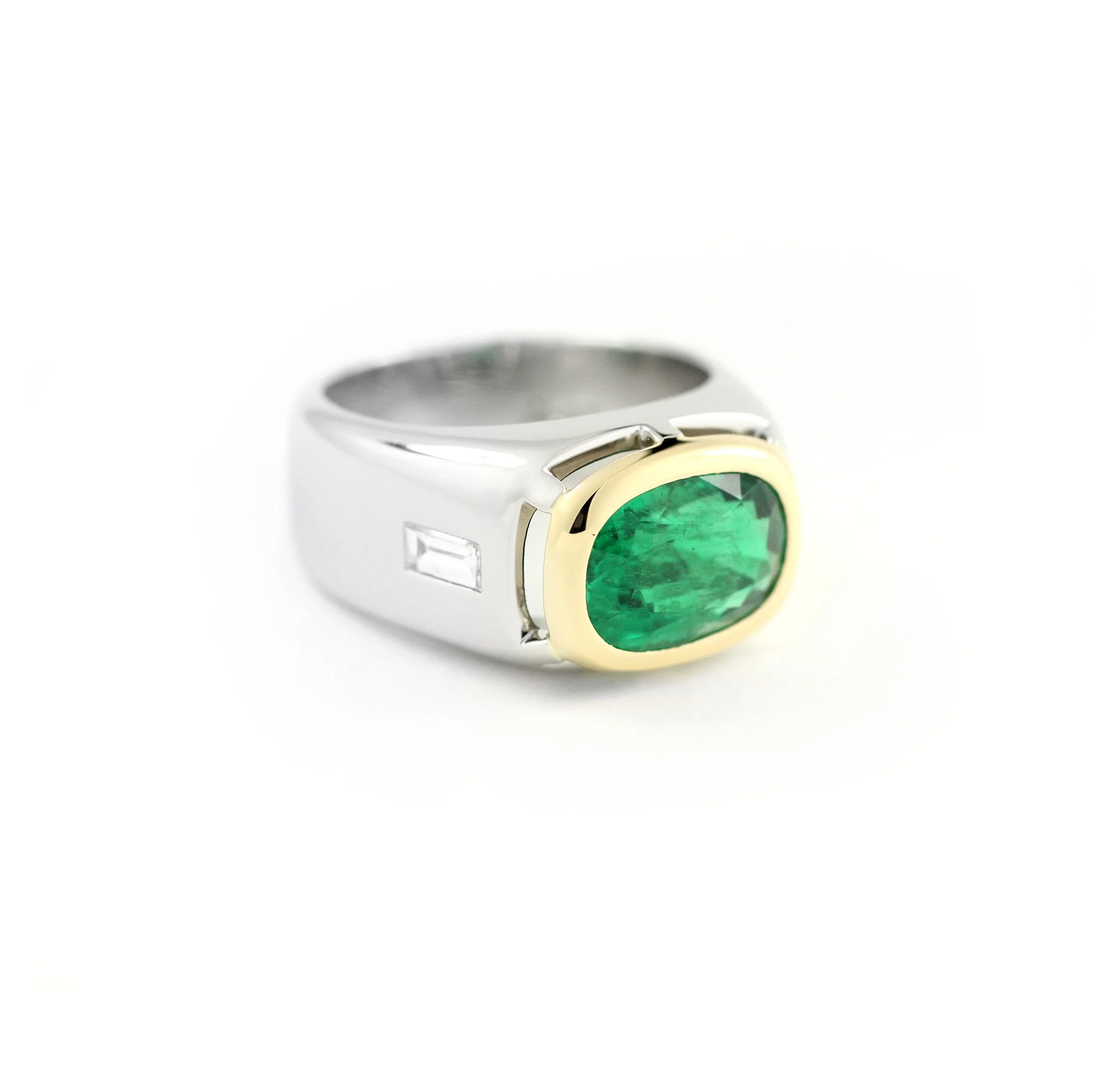 Emerald Pinky Ring