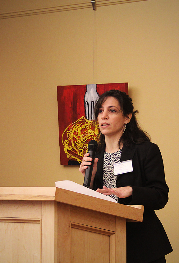 Tania Seaburg, Senior Associate Executive for Advocacy, NYSARC, Inc., gives a presentation about Managed Care.