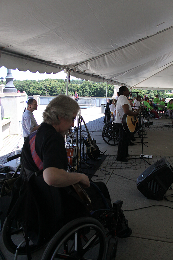 After the ceremony on the steps of the Capital, everyone went back to the Corning Preserve for a picnic lunch and an awesome performance by Flame!