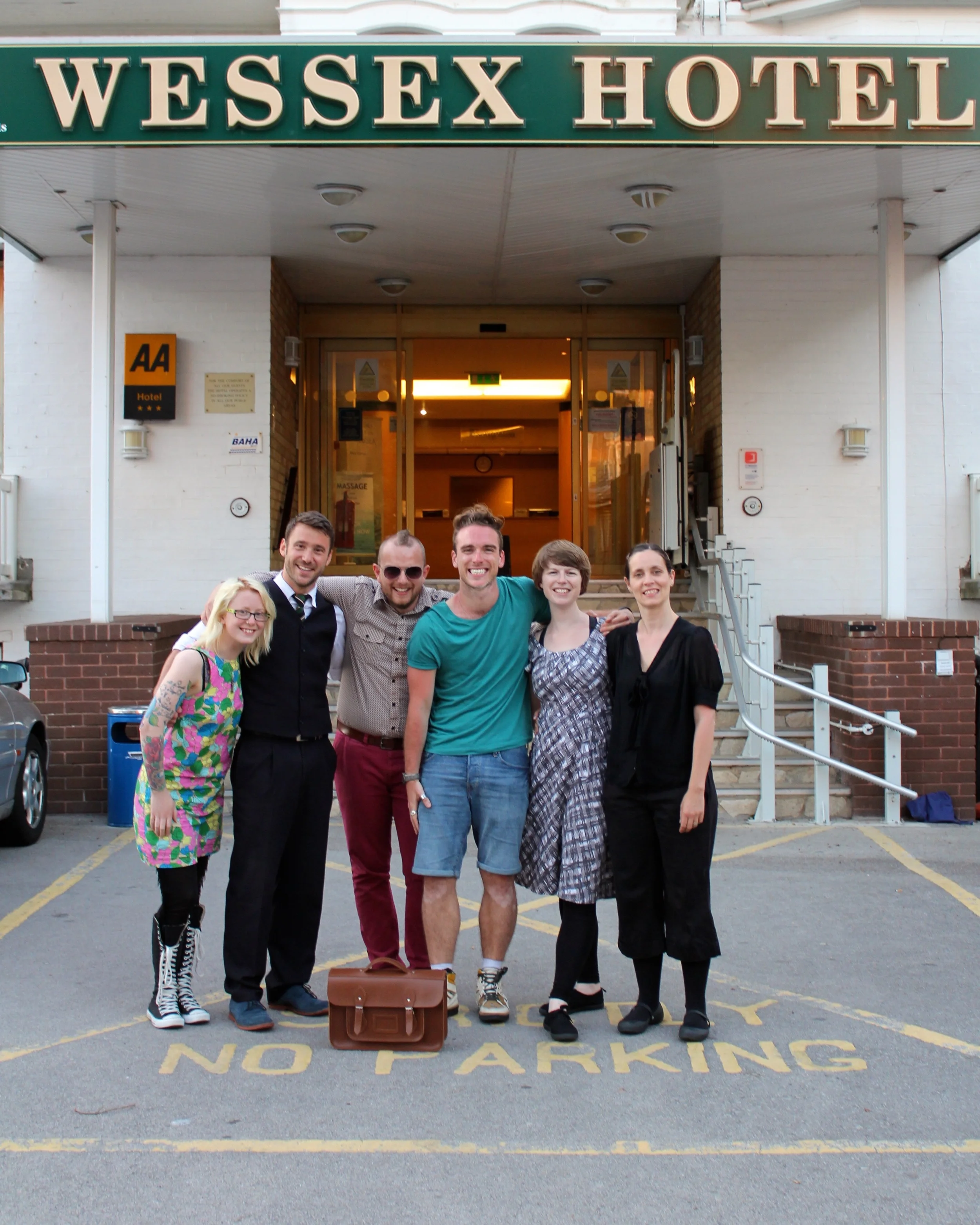 Ian with the cast of Selling Secrets back in 2013