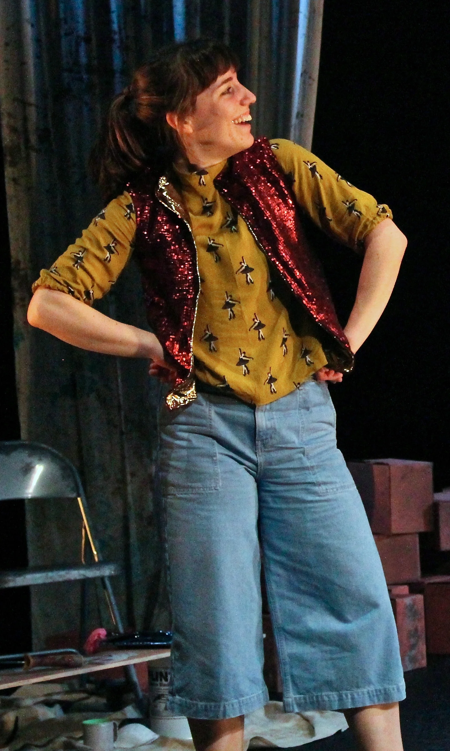 Claire Lambert in Night at the Theatre (Image: Rhiannon Williams)