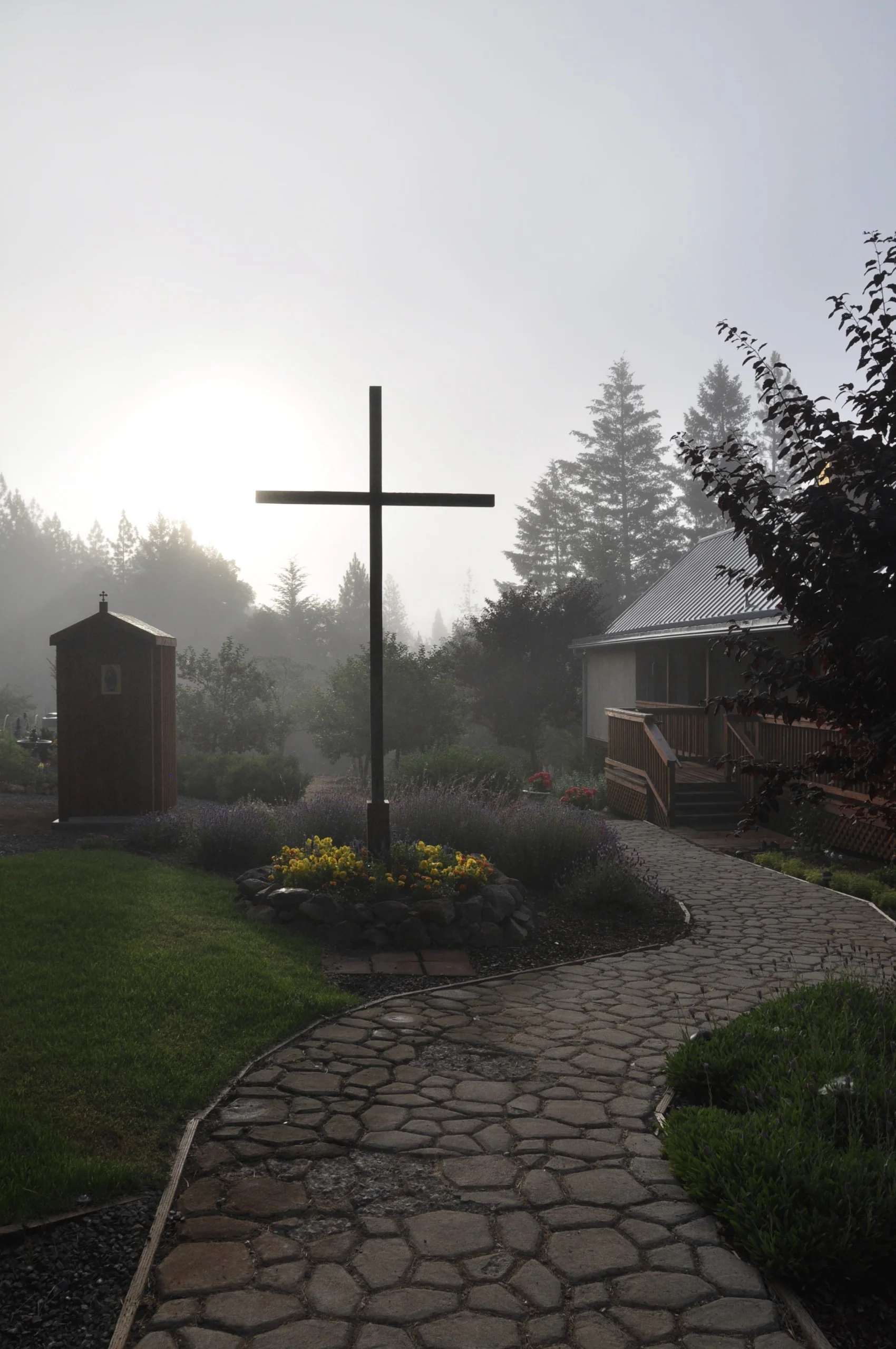 The Monastery grounds.