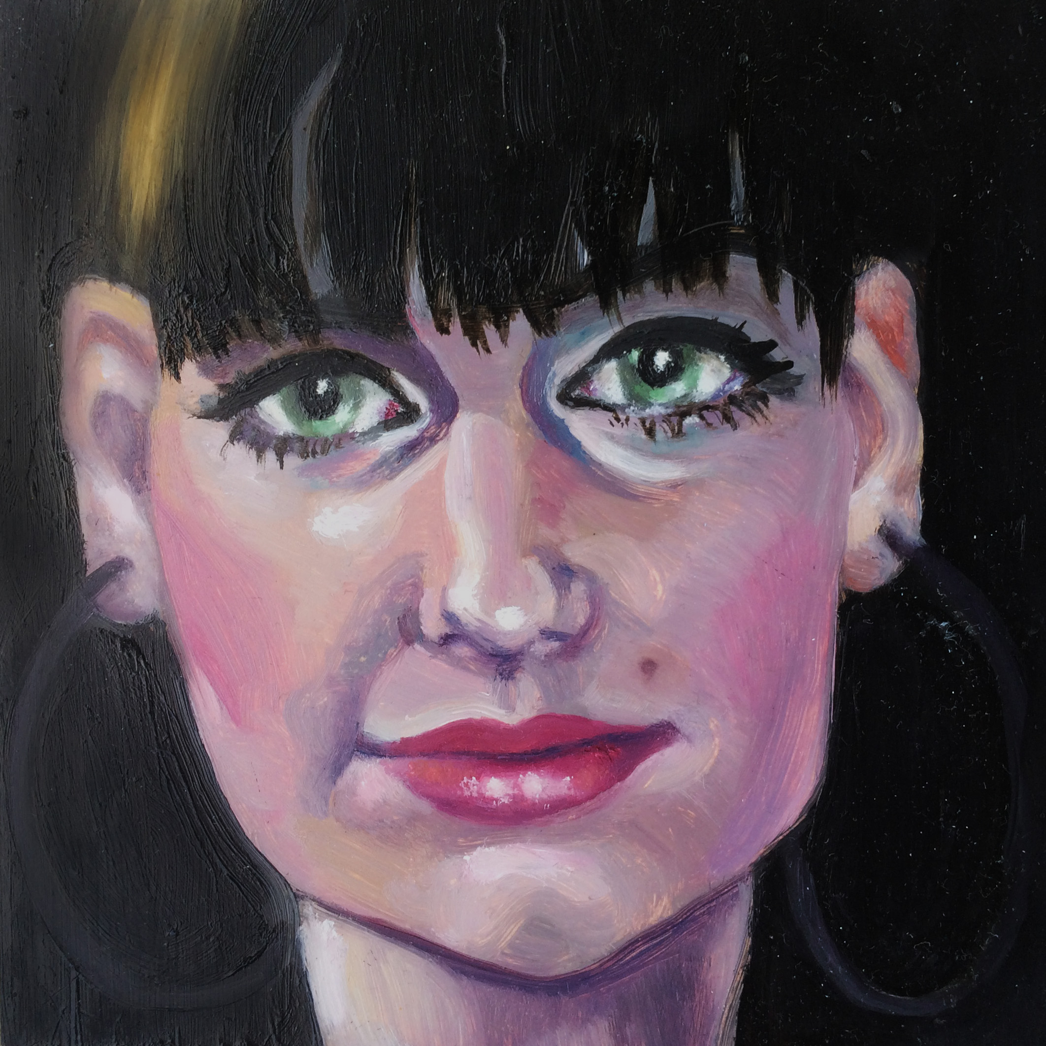 "Portrait Study of Alex" Oil on Hardboard Wood Panel 6" x 6"