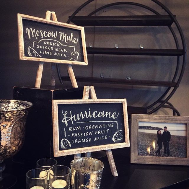 Cocktail 🍹 Signs #meganandbrianwedding #chalksign