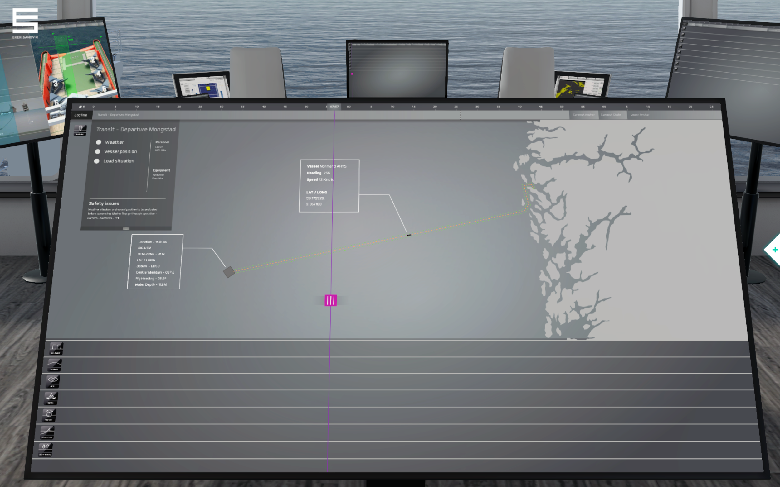 Interactive briefing table - Transit