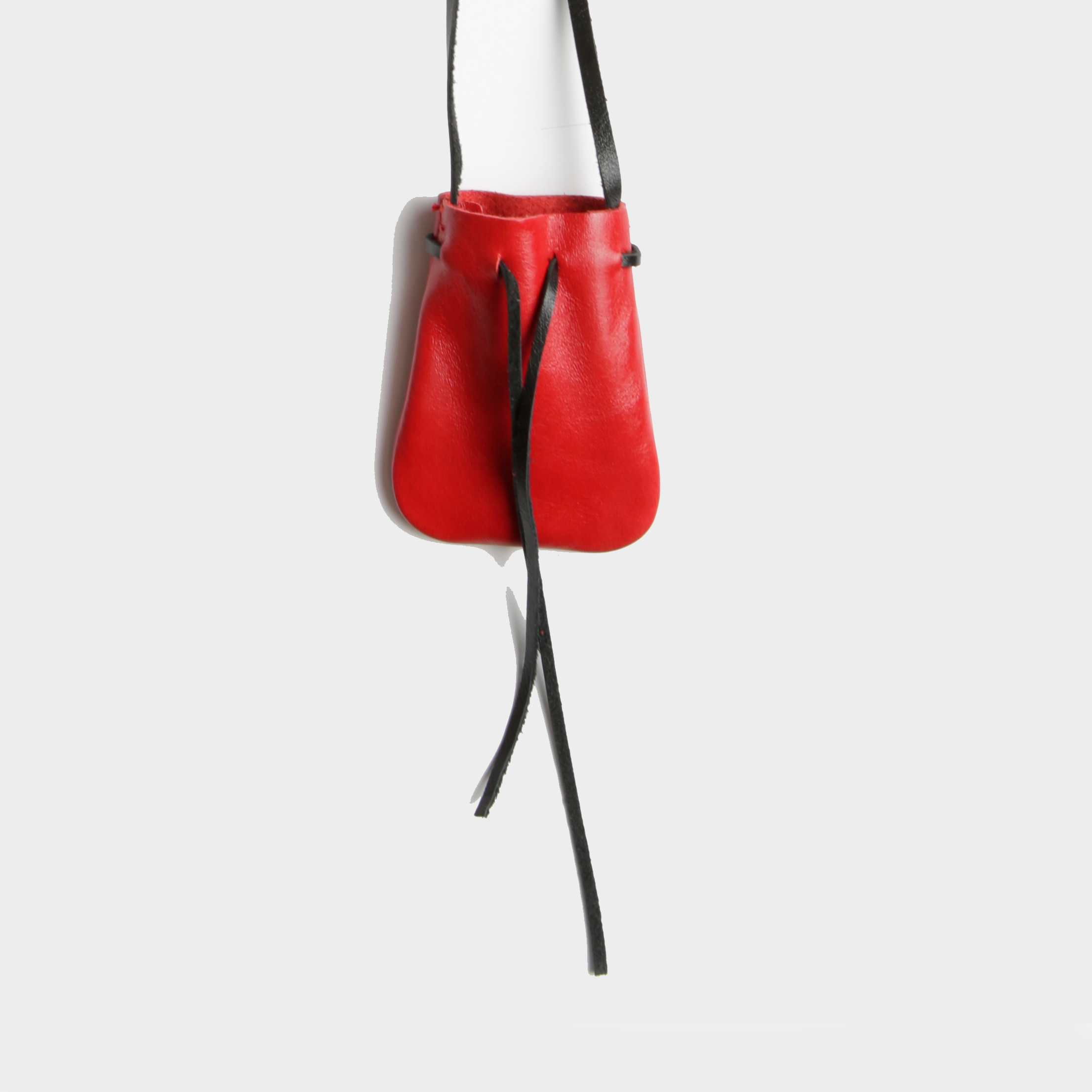 Pouch Mini Red with Black Strap J.Elster Jennifer Elster The Raw Collection Raw Luxury Handmade in NYC J.Elster NYC Jelster Leather .png