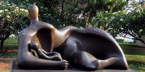 Draped Reclining Mother and Baby, 1983