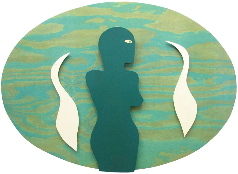Woman with Egrets