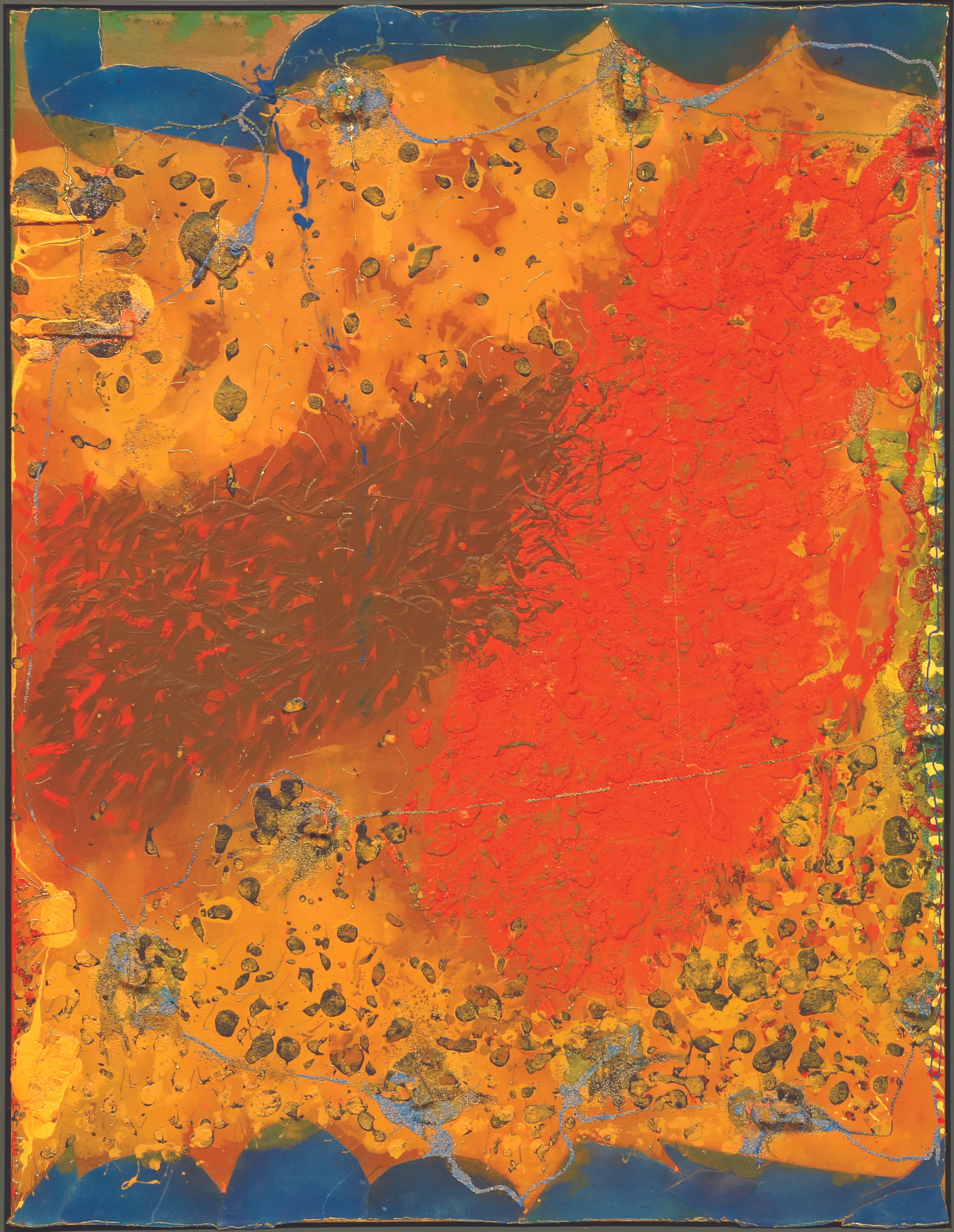 Stanley Boxer, SOLACESSPRITZATBAY, 40 x 52 inches, oil and mixed media on canvas.