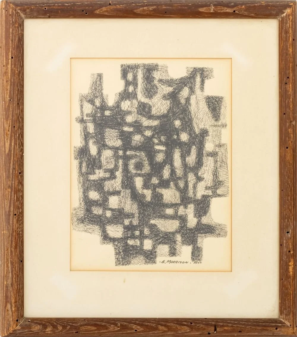 Untitled - Black and White Drawing, 1954