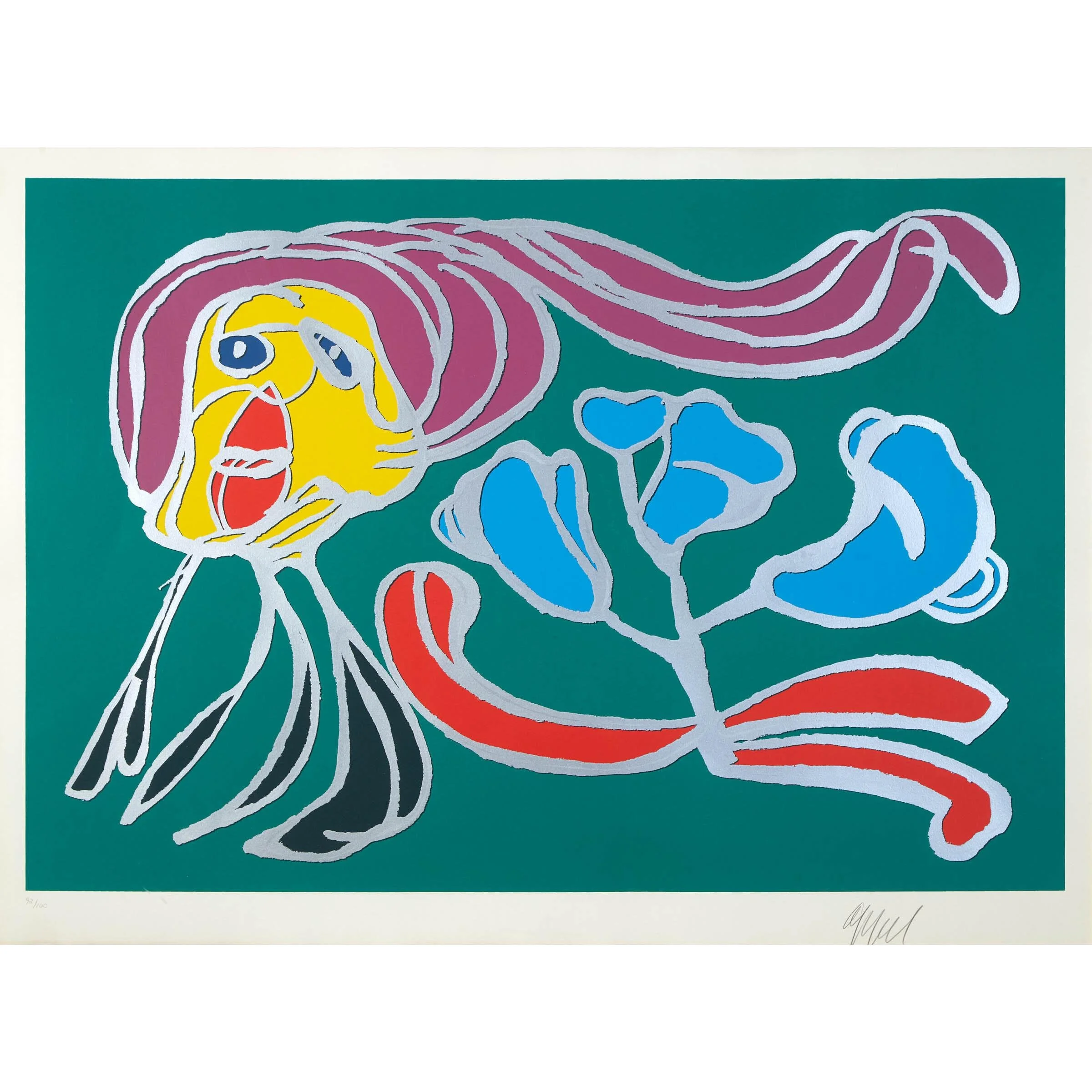 Floating Flower Passion (green), 1977
