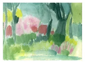 Old Westbury Gardens Watercolor Sketch