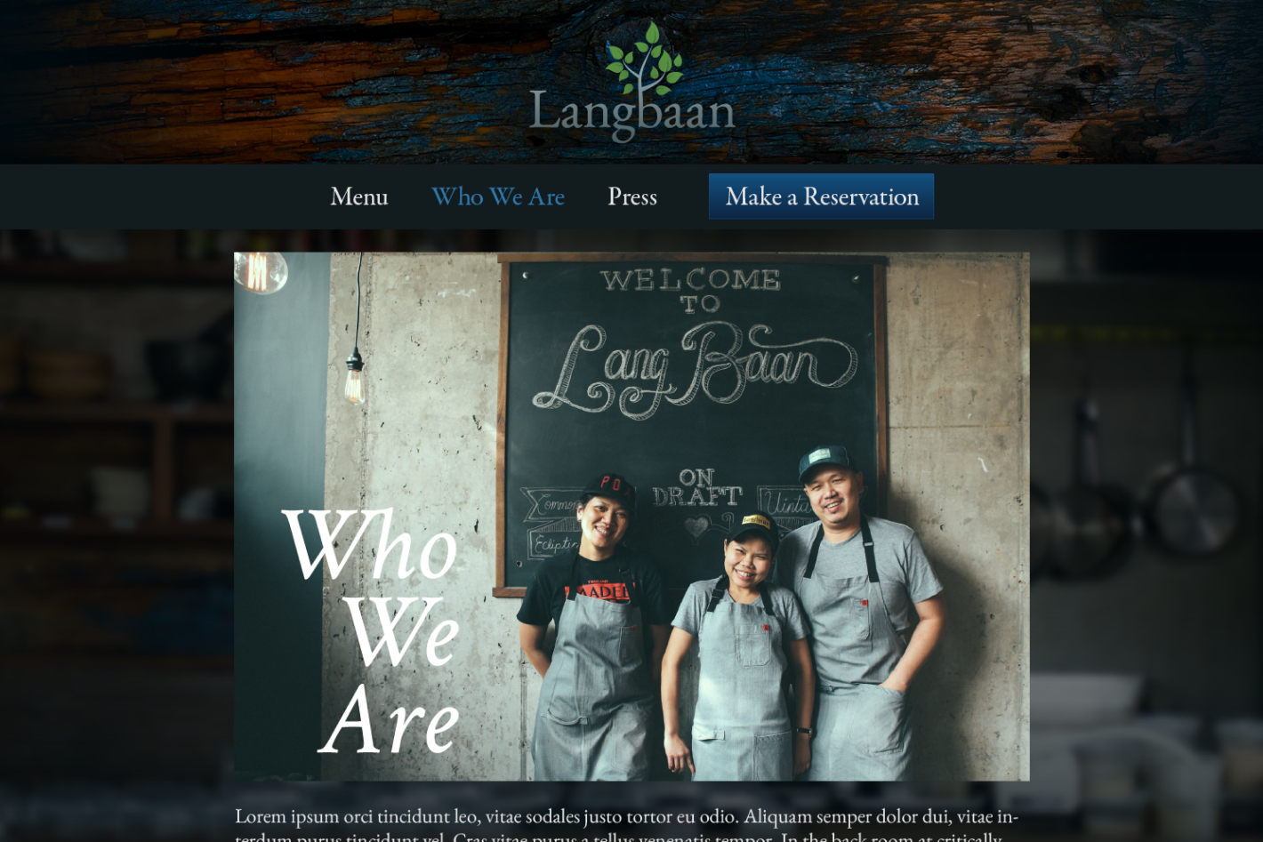 Lang Baan Website