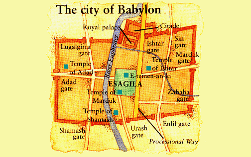 Map of Esagila in Babylon