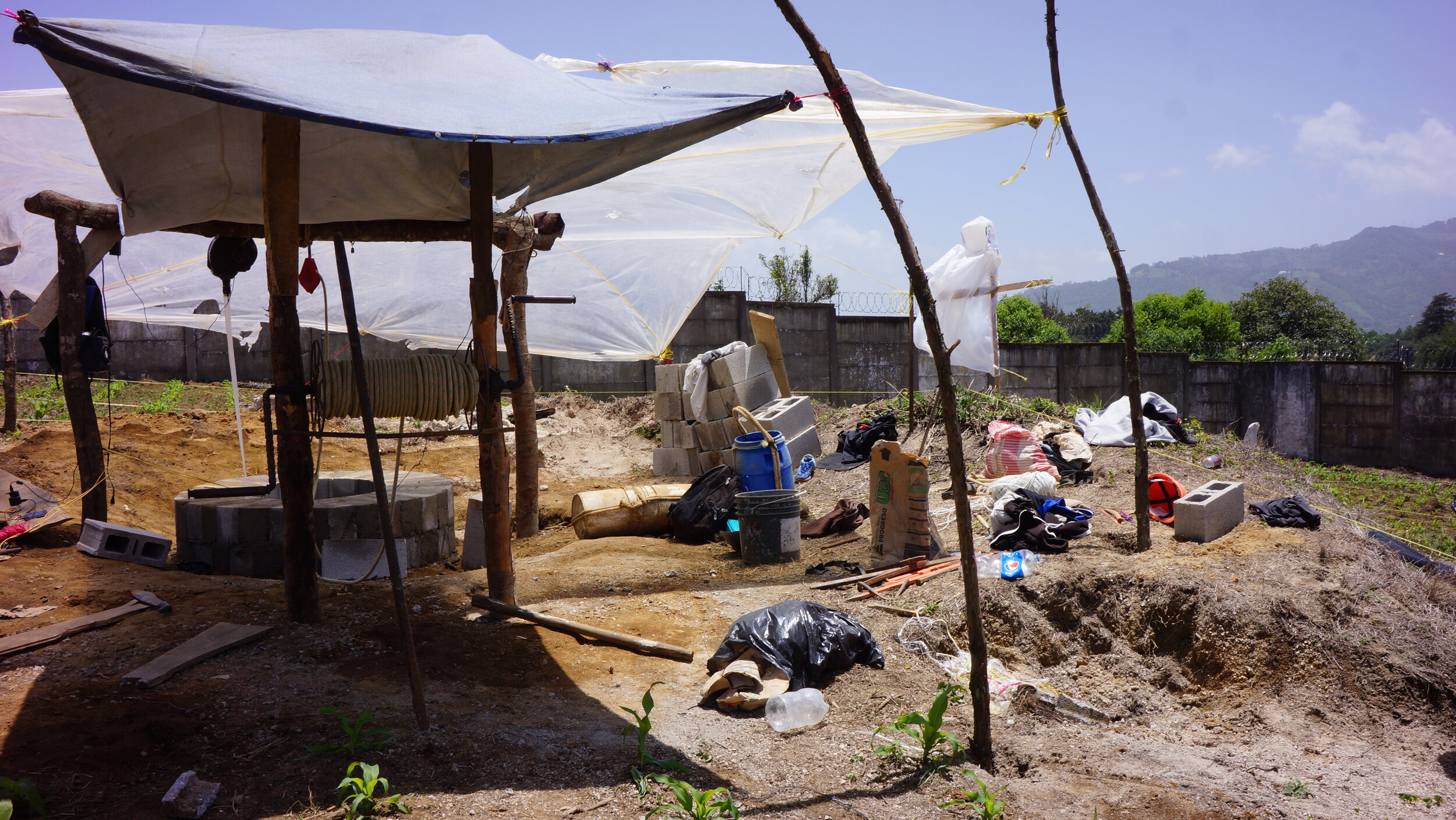 The construction site in our field here at PFH