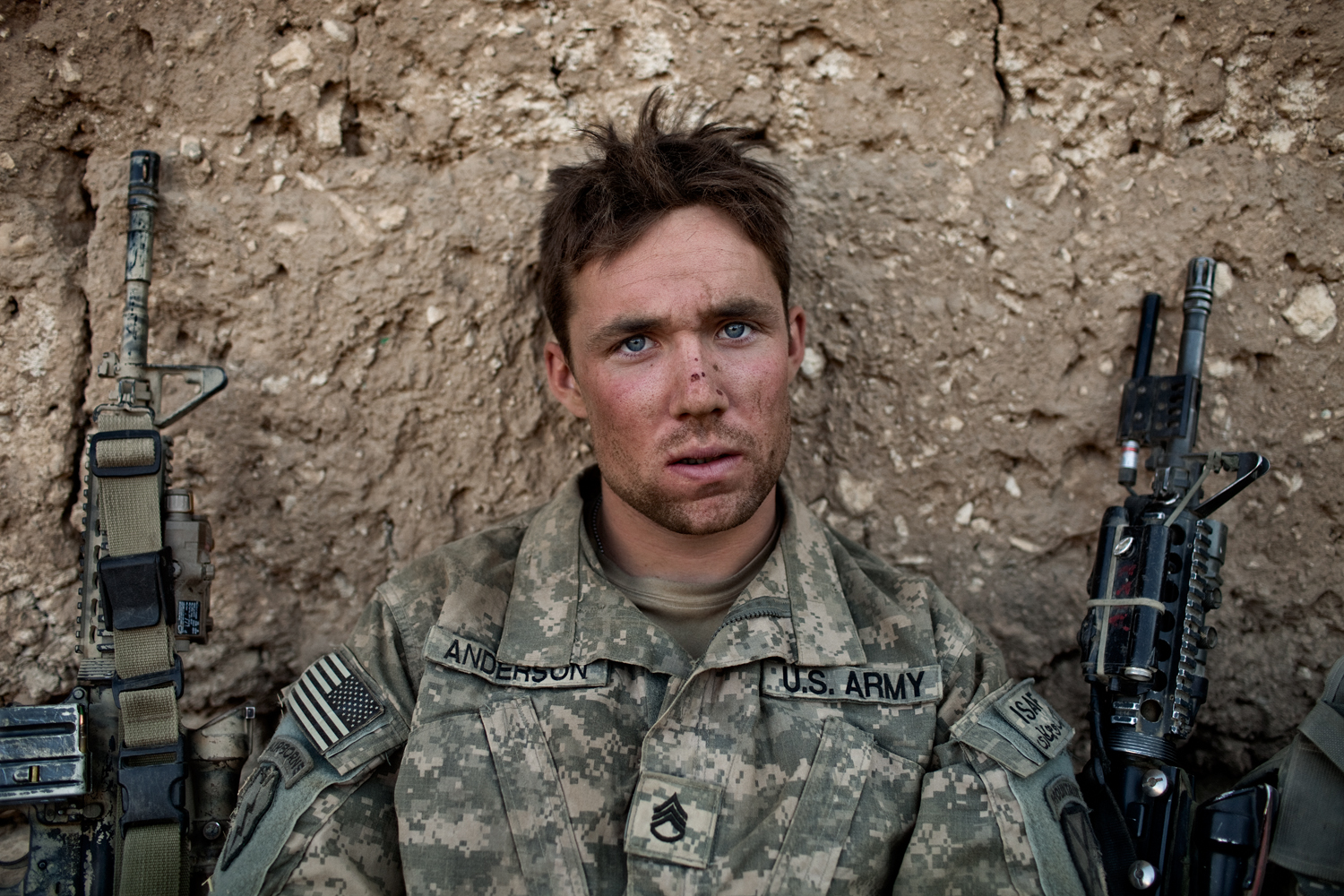  U.S. Army Sergeant Cody Anderson during an operation in the Tangi Valley, Wardak Province, Afghanistan. Anderson died after returning from Afghanistan.    