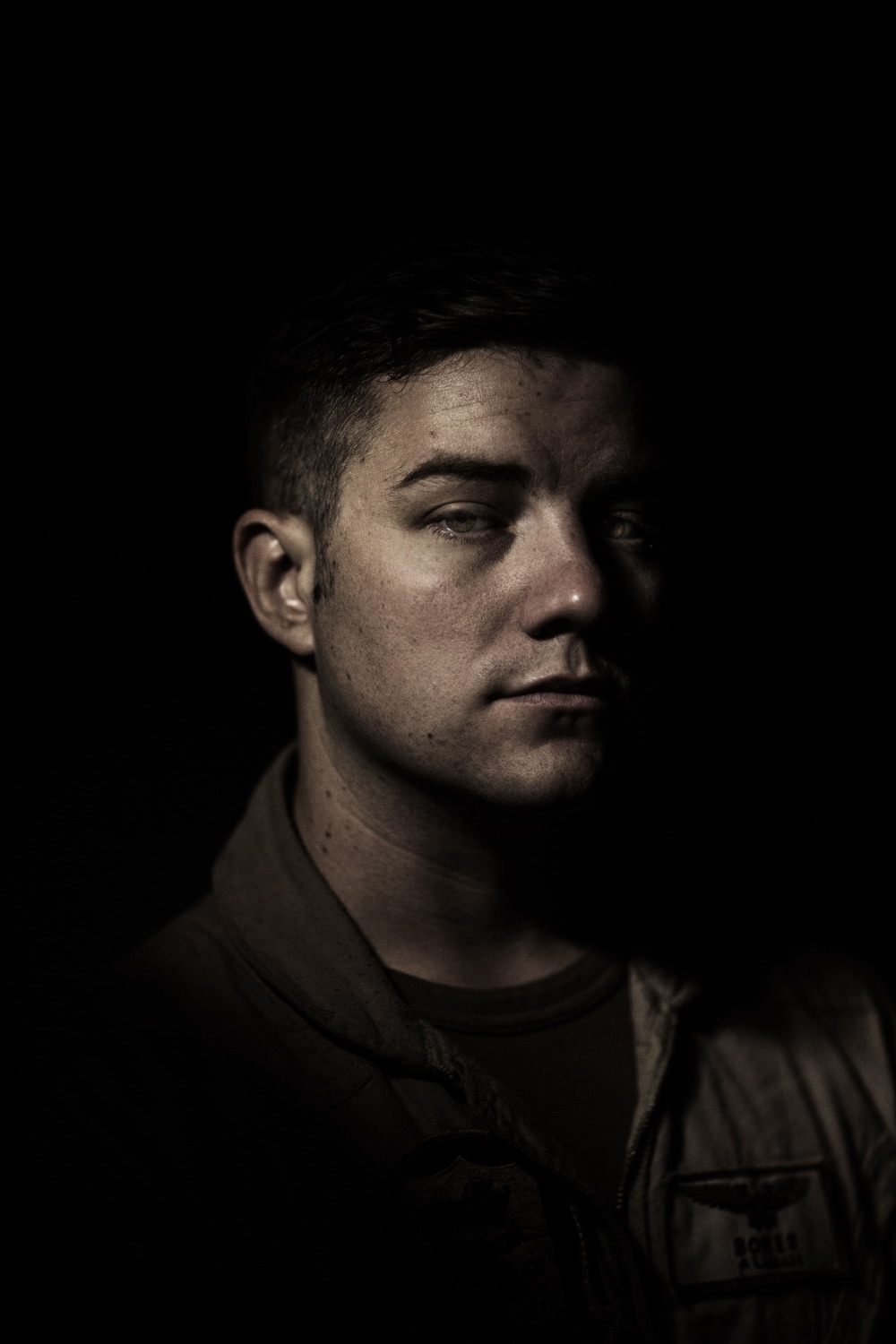  Call sign Bones, U.S. Navy Weapons Officer Michael Smallwood, Checkmates Strike Fighter Attack Squadron, USS Roosevelt, 2015. 