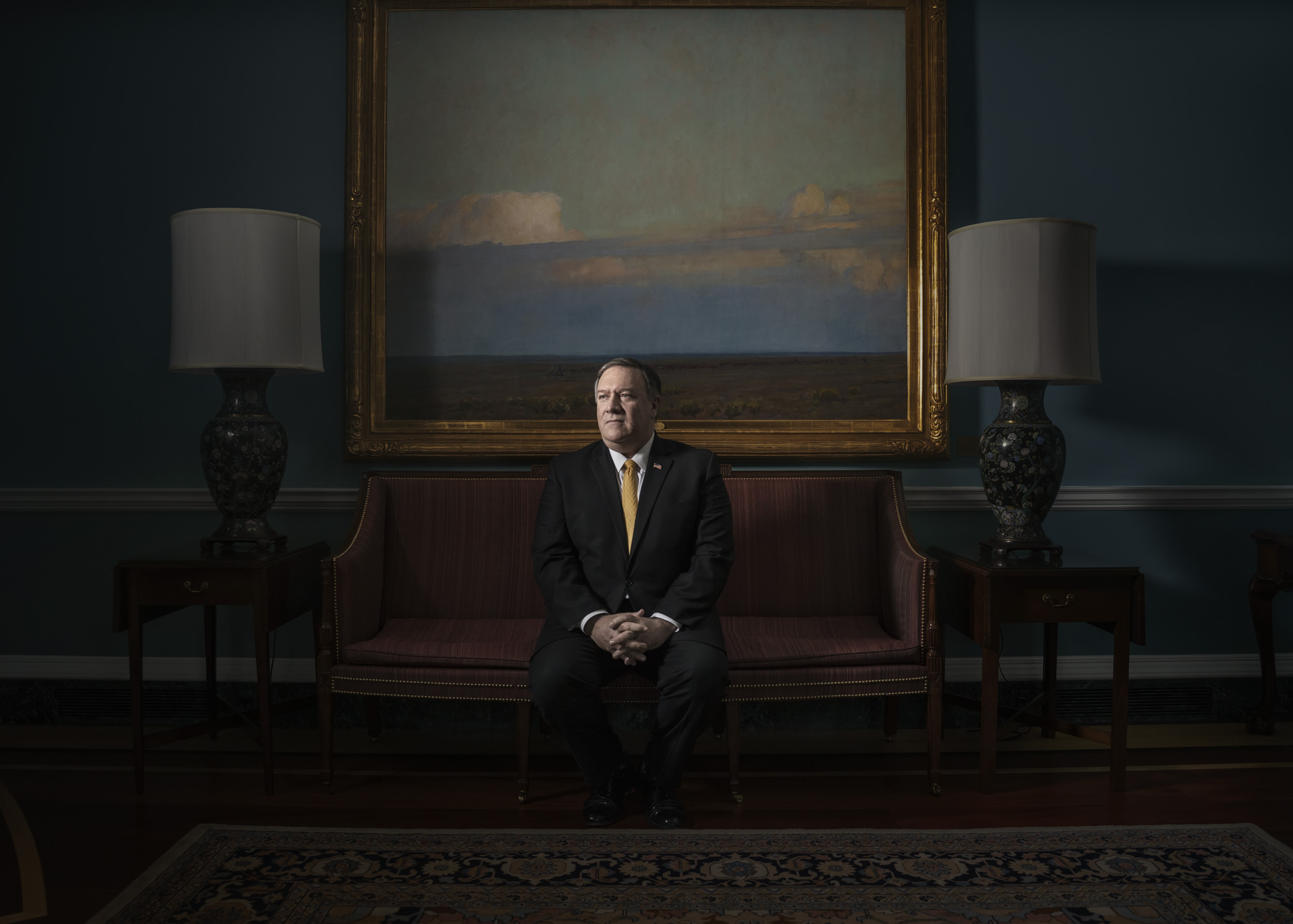  US Secretary of State Mike Pompeo for  The New York Times Magazine  