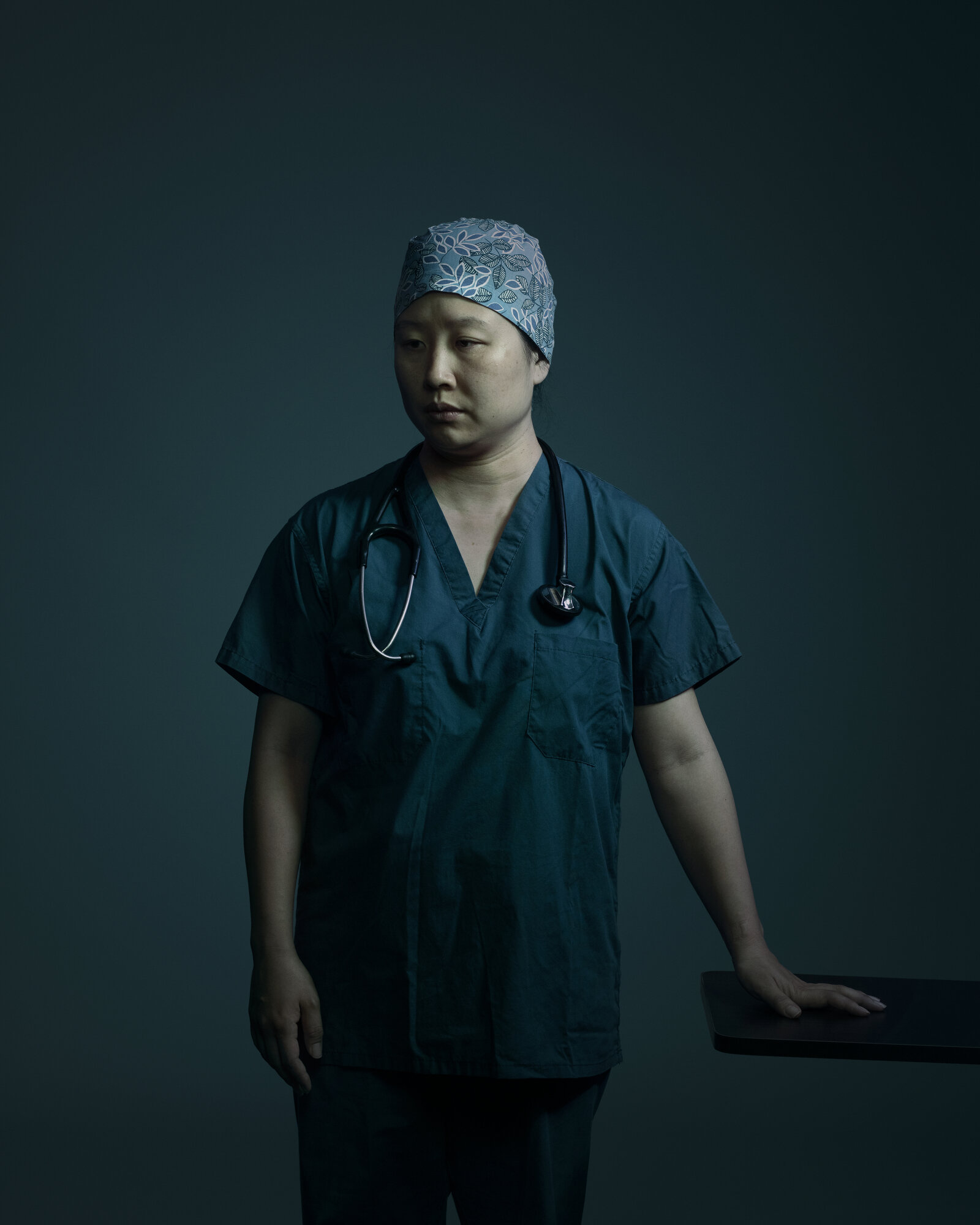 Dr. Stella Hahn, Covid-19 frontline worker, Long Island Jewish Medical Center, New York for  The New York Times Magazine  