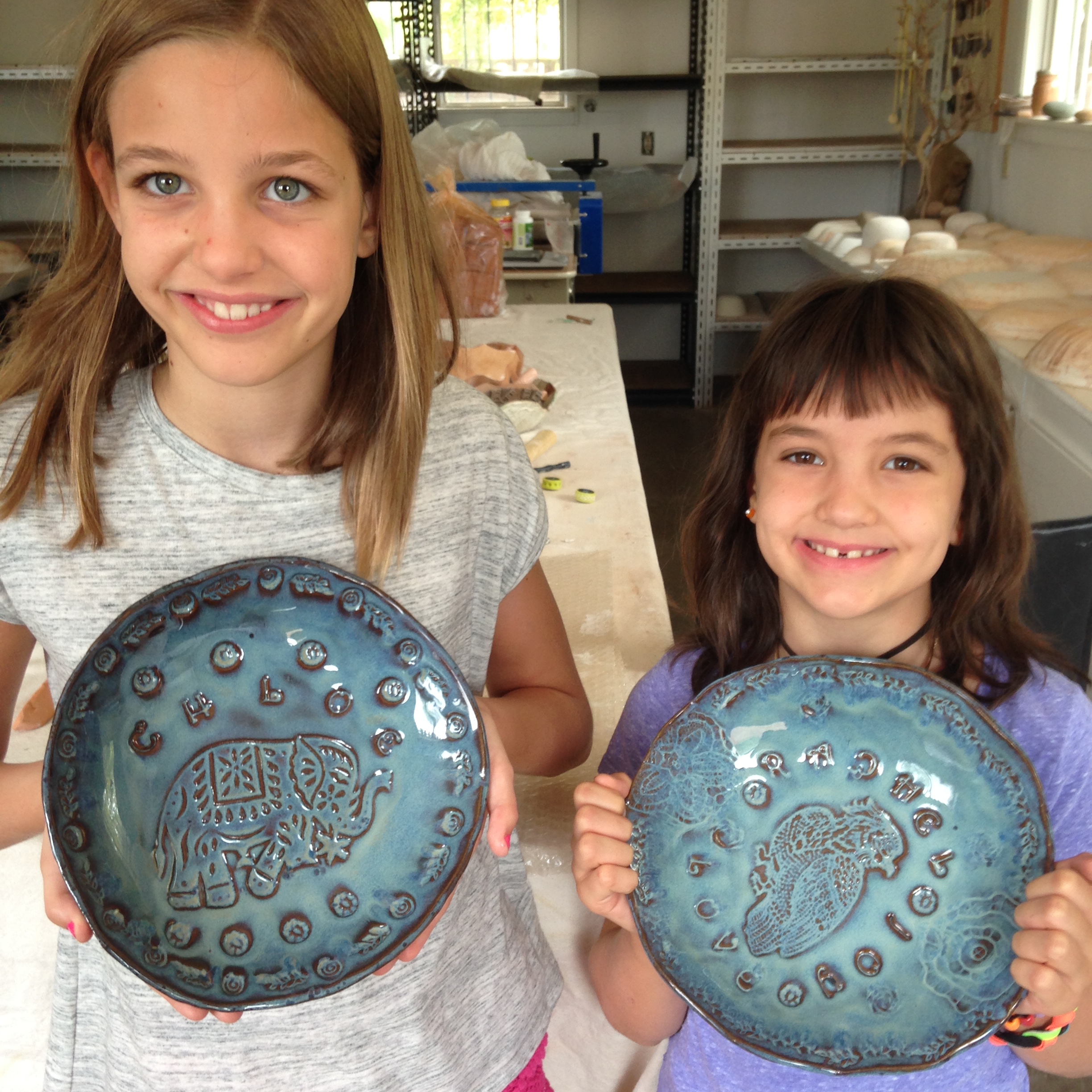 Chloe and Rachel made these amazing plates for them!