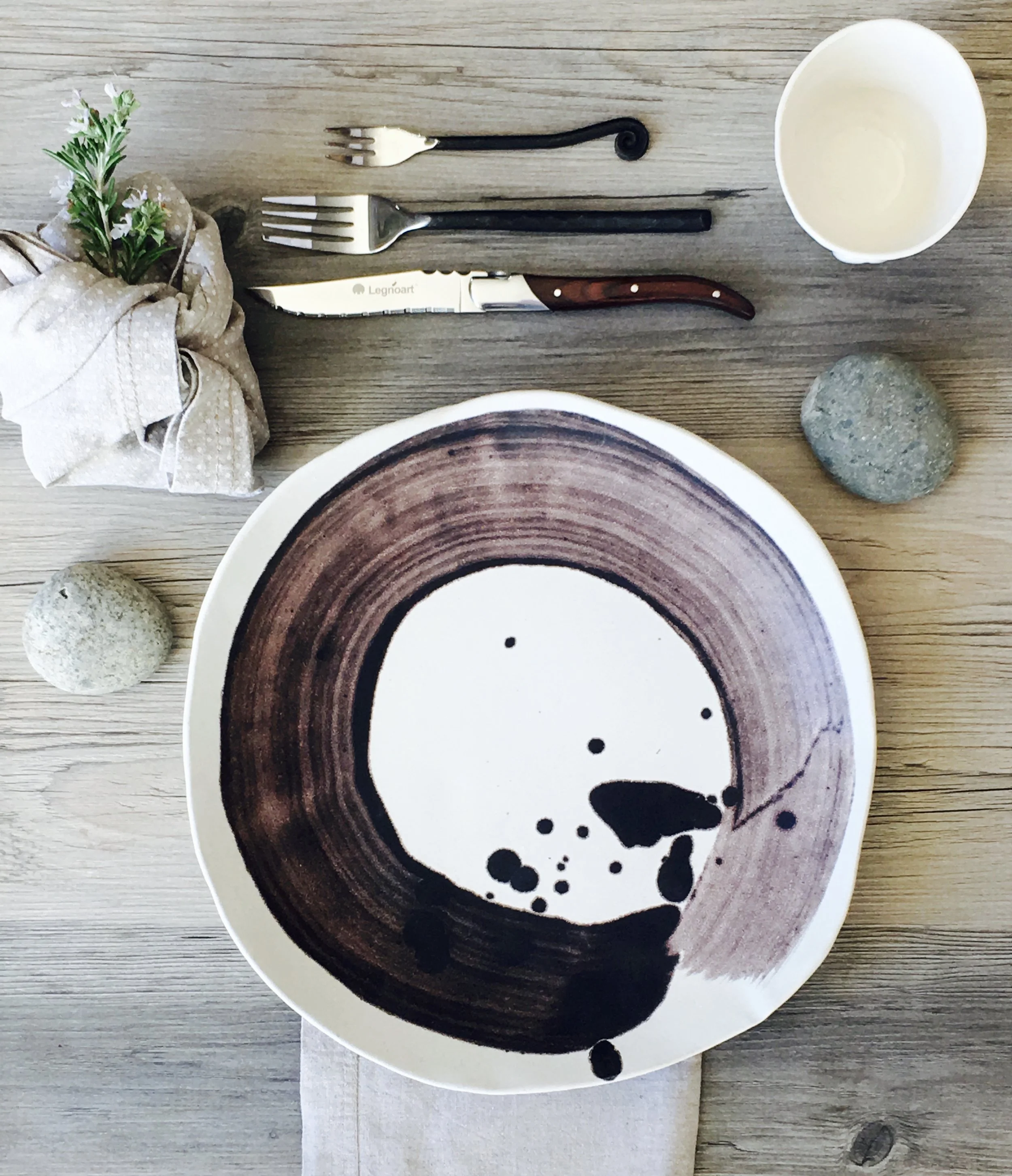 A tried to make a plate that is a mix between California chic and zen