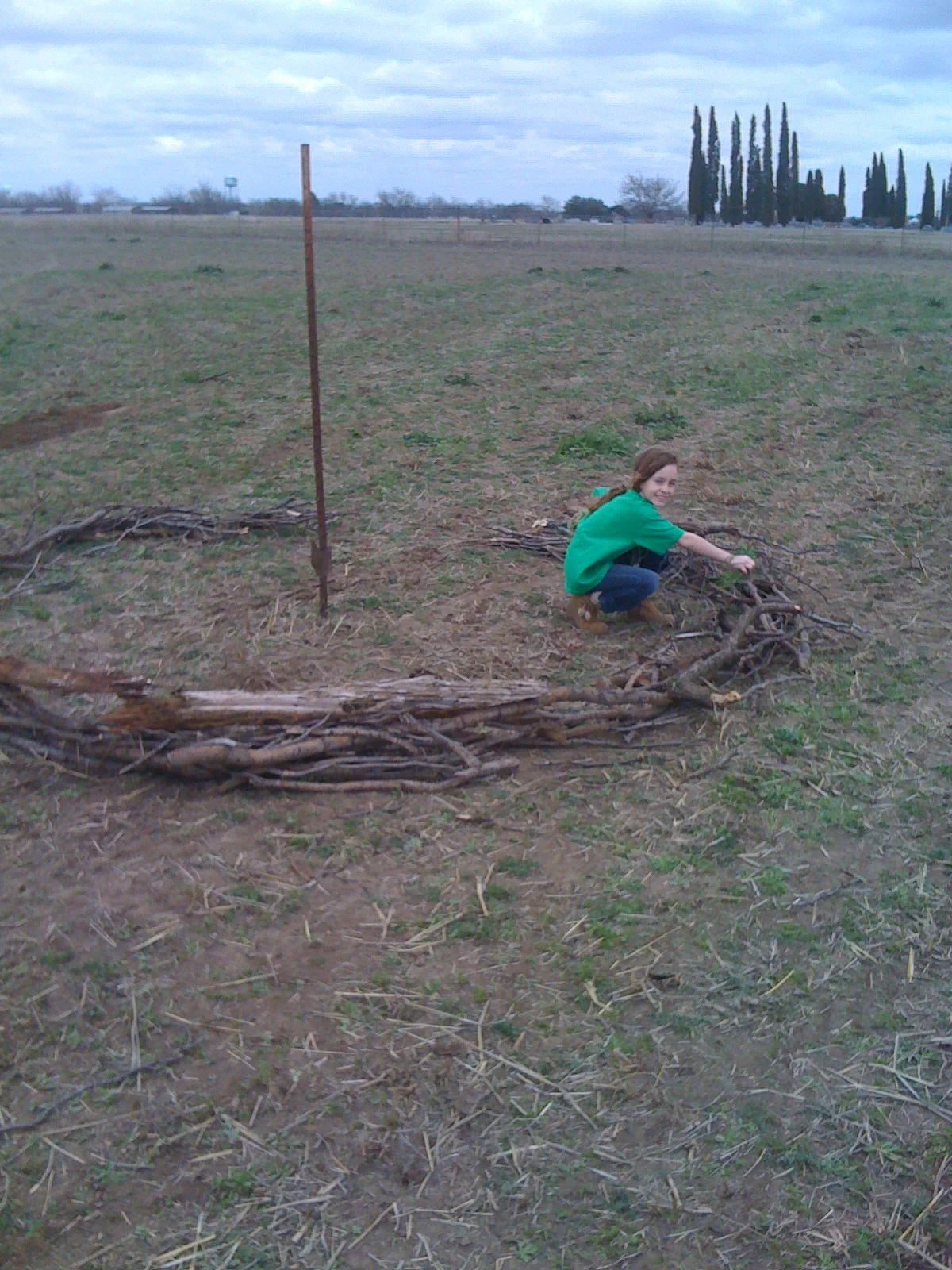 Kloe said she was making a ring of fire