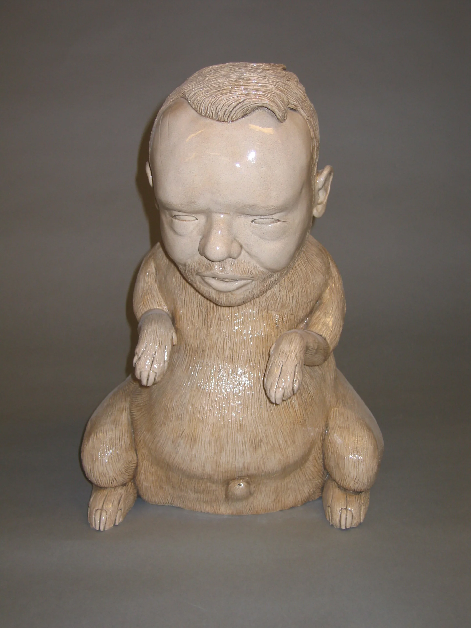 He-Dog # 12, 2004, clay and glaze