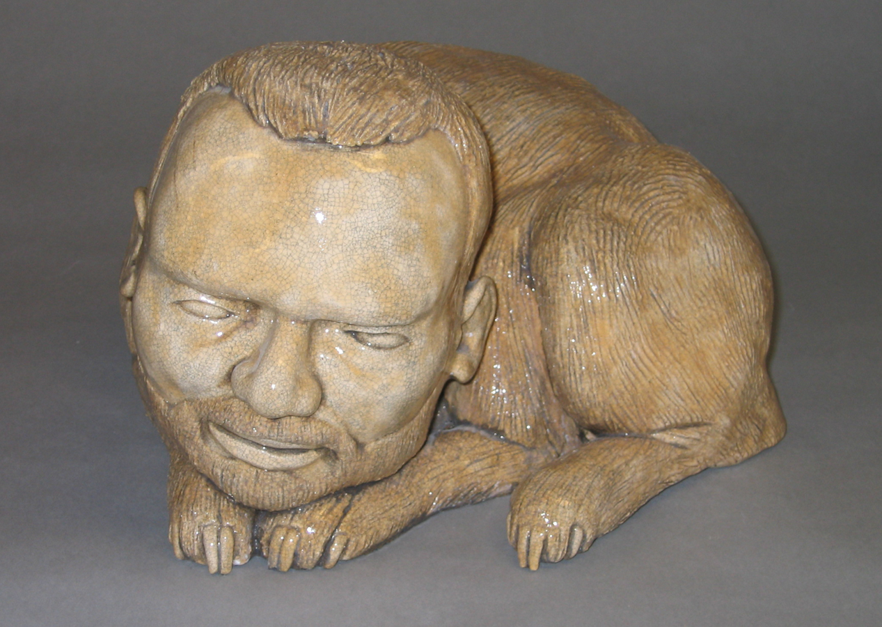 He-Dog # 9, 2004, clay and glaze