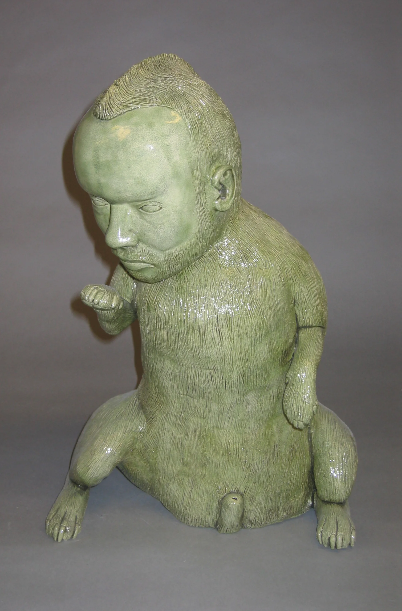 He-Dog # 15, 2004, clay and glaze