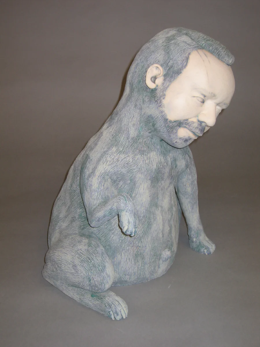 He-Dog #17, 2004, clay and glaze