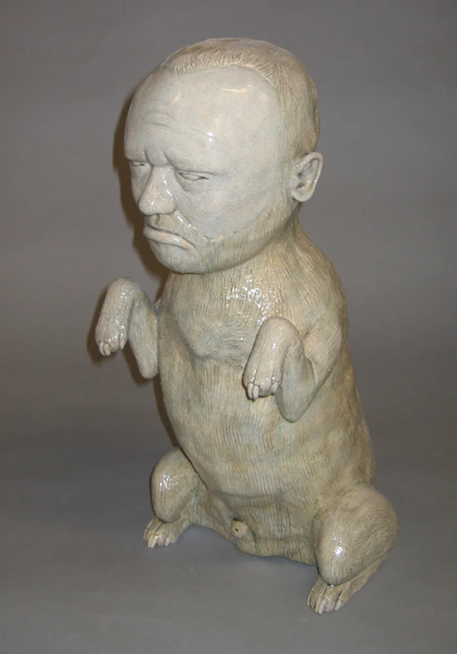 He-Dog # 8, 2004, clay and glaze