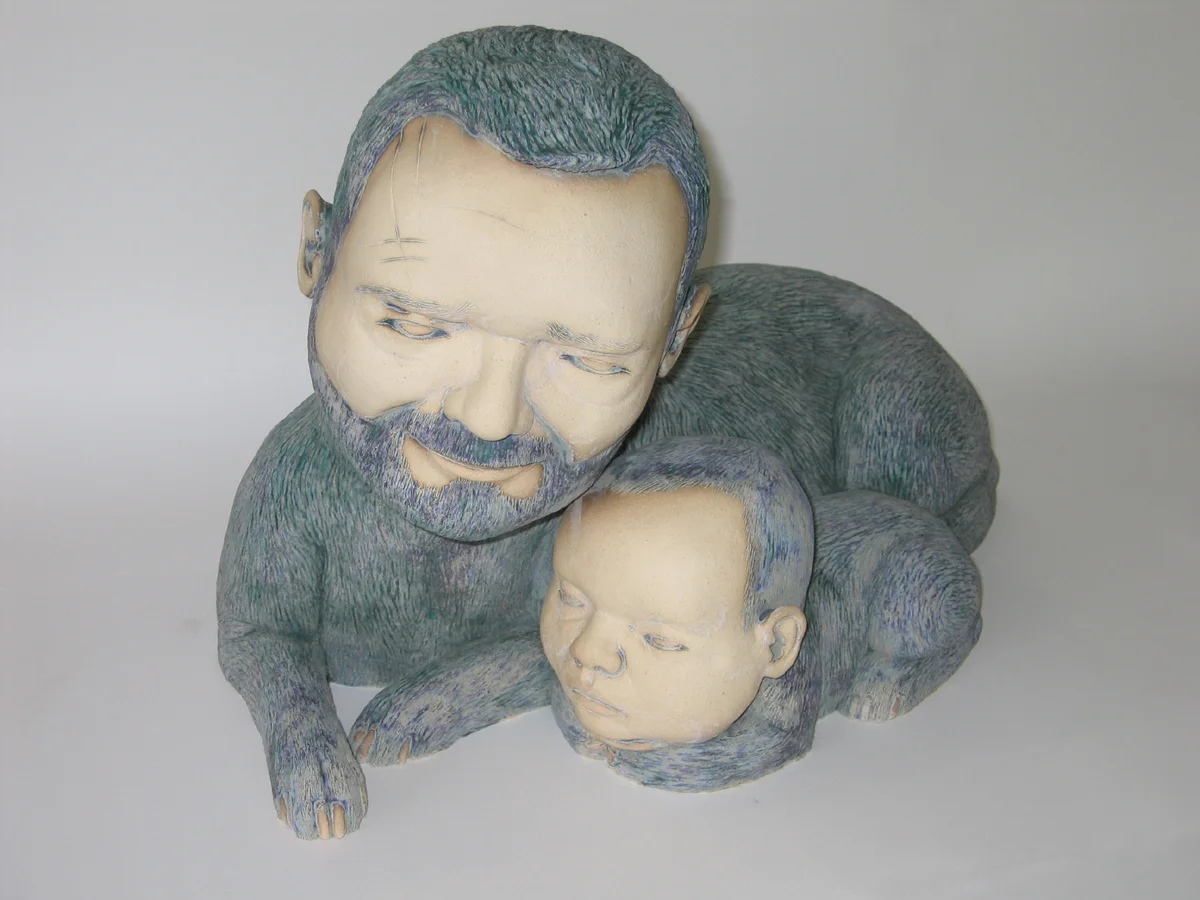 He-Dog # 19, 2004, clay and glaze