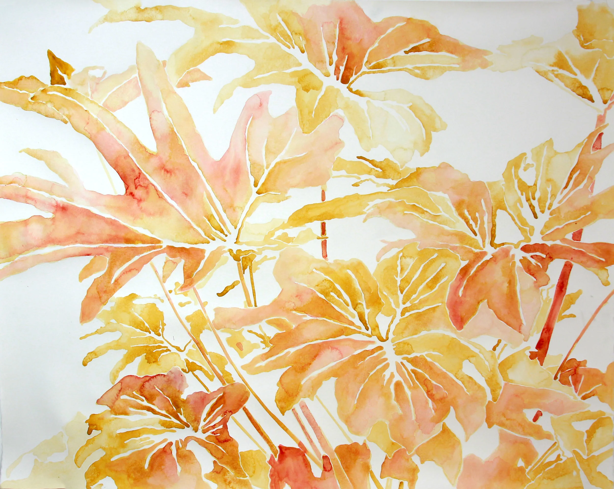 untitled (philodendron in rust)