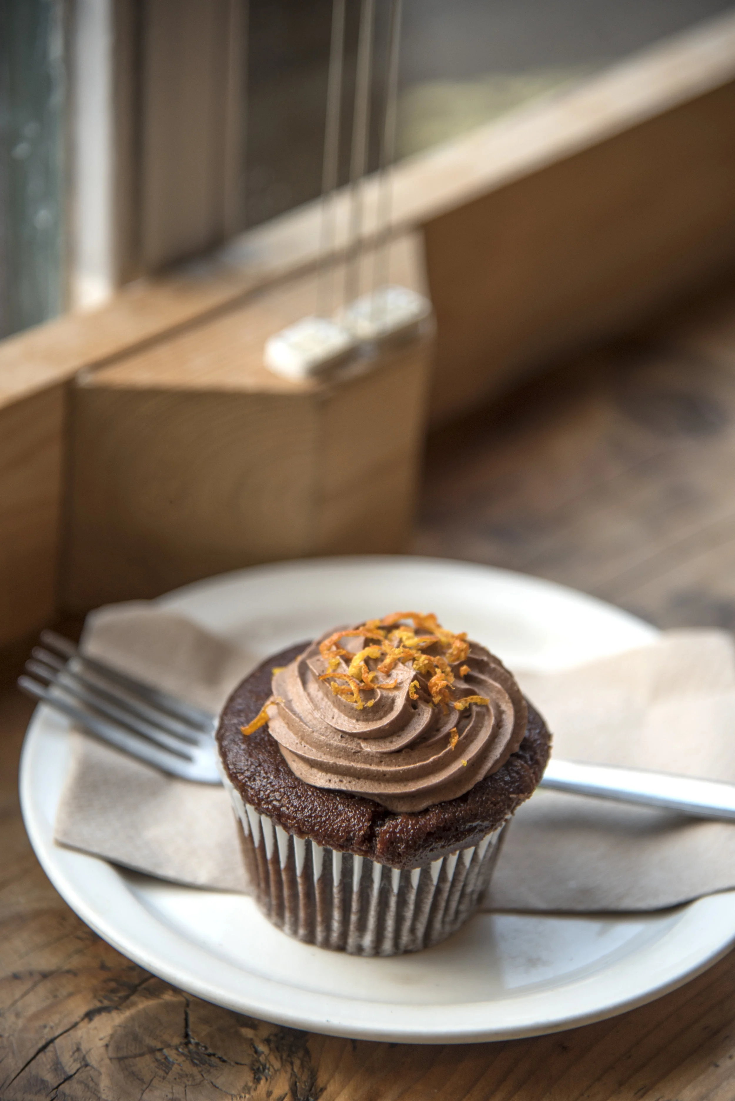 Chocolate and orange, gluten and dairy-free cake from Ground Lewes. Mmmmmmm