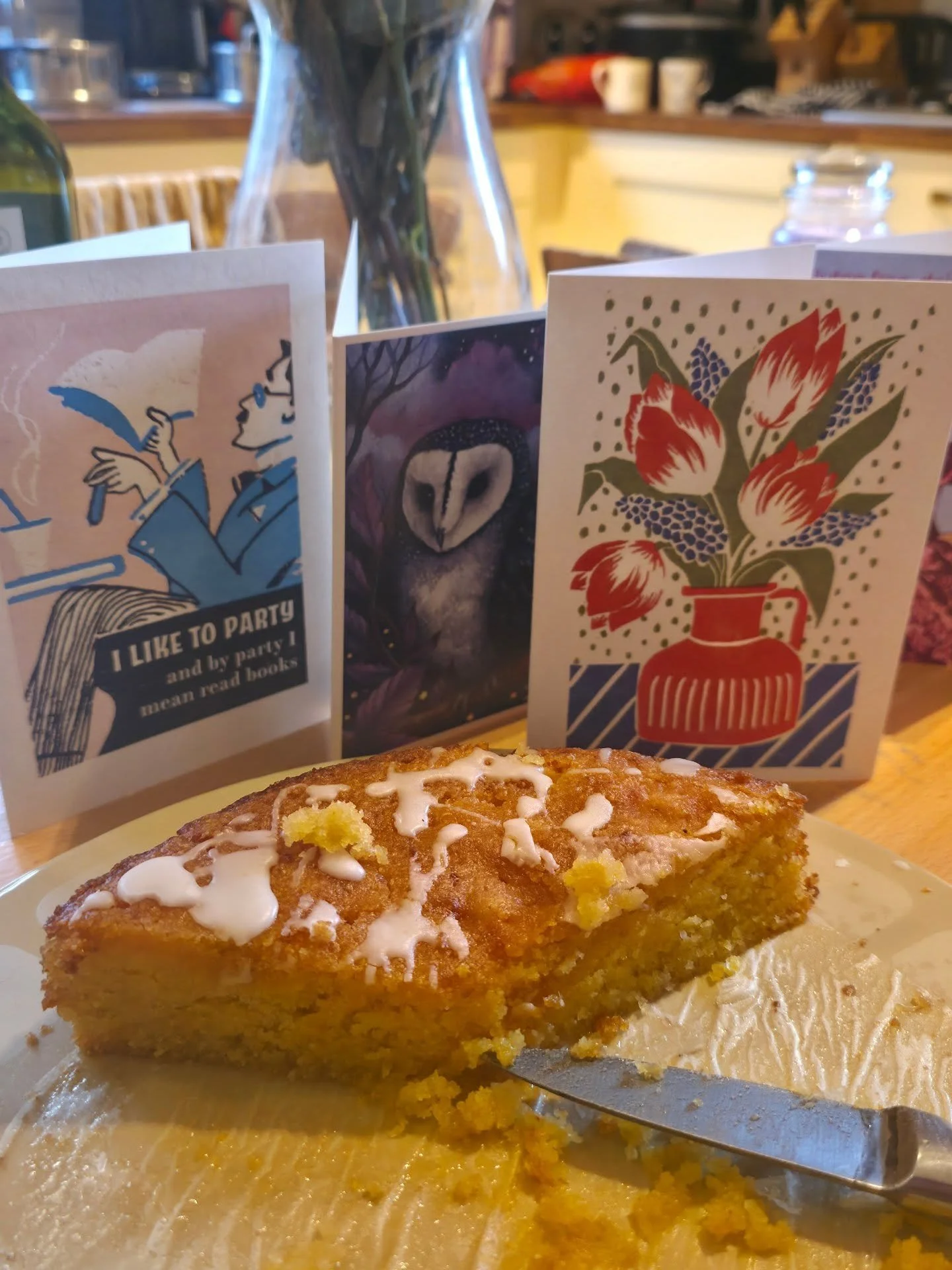 Ten o'clock on birthday morning and THIS is all that's left. Anyone would think someone hadn't been able to wait.. Thank you dear @hendersonheywood for commissioning this heavenly gluten and dairy free cake for me. Utterly divine. #birthdayfun #birth