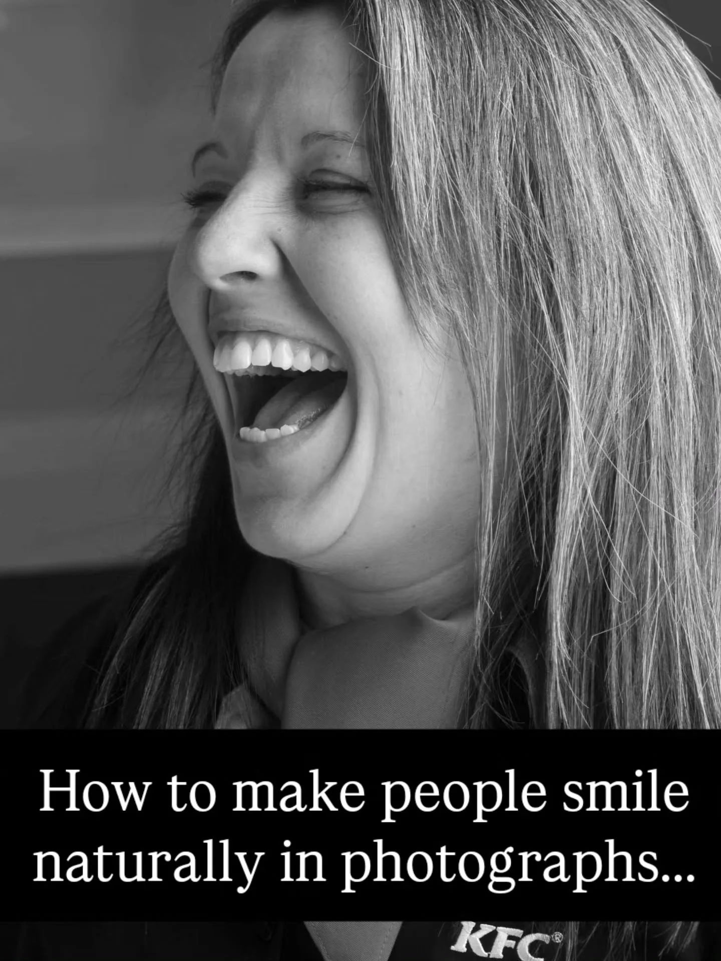 Many years ago I was asked to make the employees at a branch of KFC look like they enjoyed their work. I employed a technique based on the idea that we can't do something that's naturally spontaneous, on command. In fact we can only do it when comman