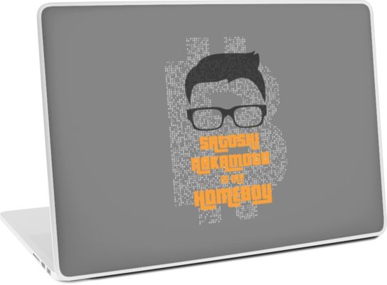 Satoshi Nakamoto is My Homeboy Laptop Skin.jpg