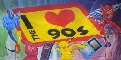 1990s Backdrops I love the 90s Treated with fire retardant 220816