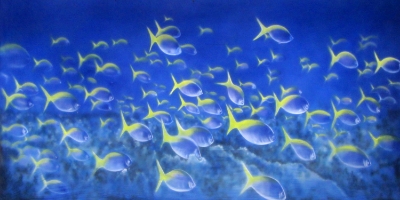 UNDER THE SEA BACKDROP Fish Treated with fire retardant 010817