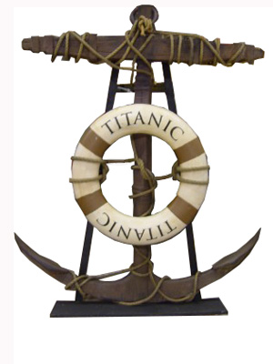 Large Anchor - Approx 1.8m With 'Titanic' Lifering (opptional)