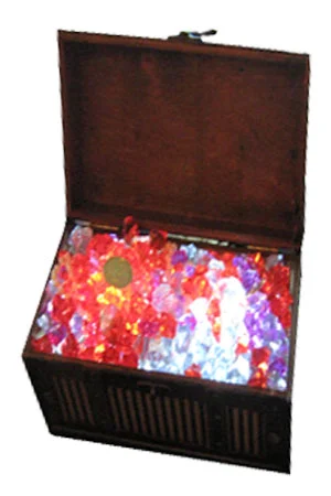 Treasure Chest table centres Smaller version of our giant treasure chest Also lit with pulsating LEDs 30 available