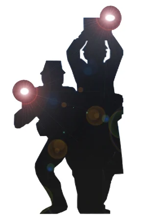 Paparazzi Cut outs - life sized with flashing lights behind camera cut outs - 6 available