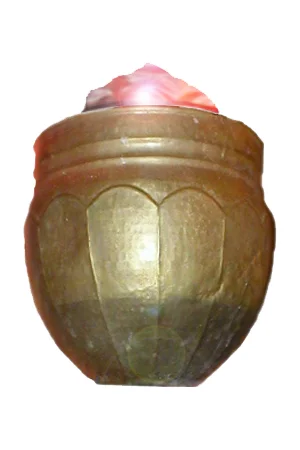 Silk Flame Urn 2 available - will sit on top of colums above for entrance