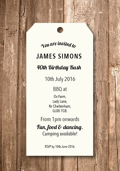 travel invitation